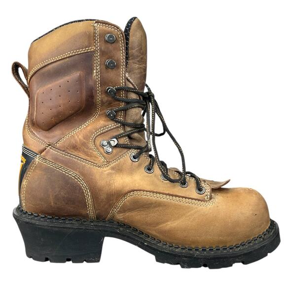 Georgia Boot Men’s Comfort Core Tan Logger Boot Size US 9.5 W - Picture 4 of 11
